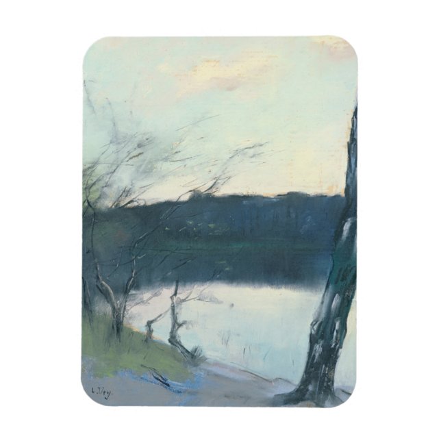 Landscape (pastel on canvas) magnet (Vertical)