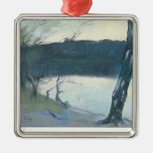 Landscape (pastel on canvas) metal tree decoration