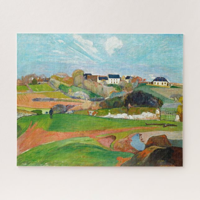 Landscape Paul Gauguin Old Painting Art Jigsaw Puzzle (Horizontal)