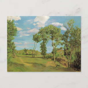 Landscape Paysage Frederic Bazille Impressionist P Postcard