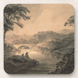 Landscape (pen & ink wash) coaster