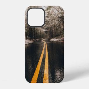 LANDSCAPE PHOTO OF ASPHALT ROAD WHILE RAINING iPhone 12 CASE
