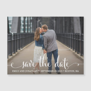 Landscape Photo Save the Date Magnet Wedding