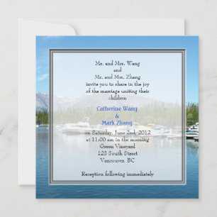 Landscape photo wedding invitations. Grand Teton Invitation