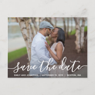Landscape Photo Wedding Save The Date Postcard