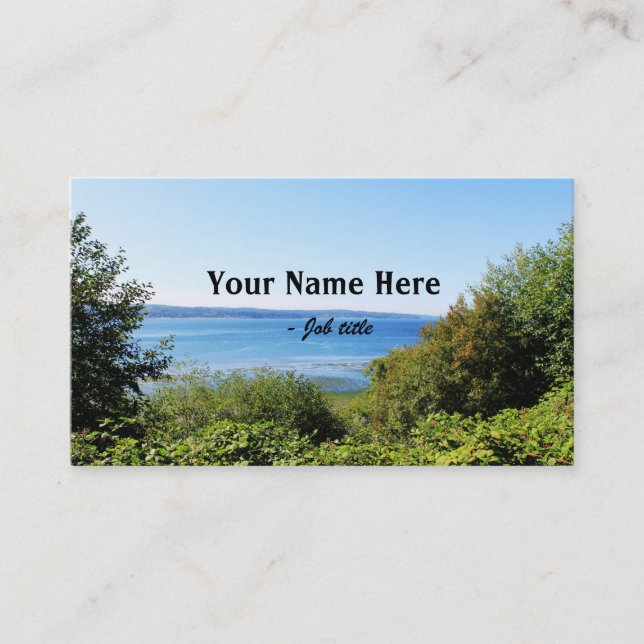 Landscape photography business cards. business card (Front)