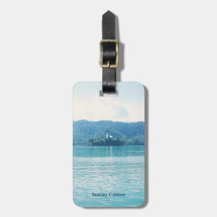 Landscape Photography Lake Mountain Blue Slovenia Luggage Tag