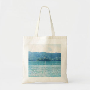 Landscape Photography Lake Mountain Blue Slovenia Tote Bag
