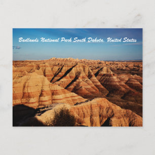 Landscape Photography of Badlands National Park Postcard