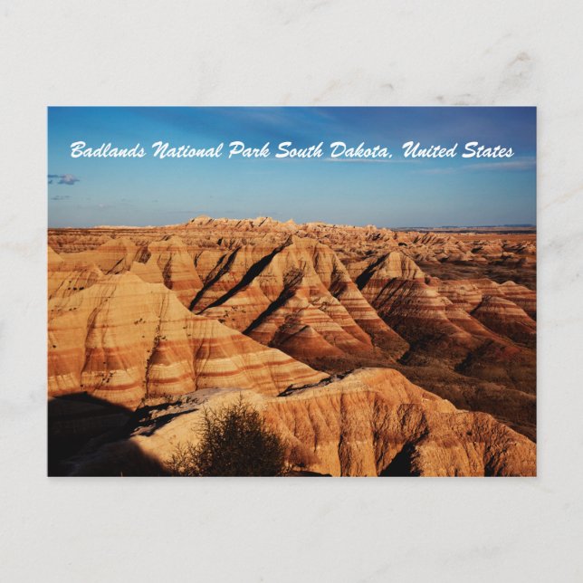 Landscape Photography of Badlands National Park  Postcard (Front)
