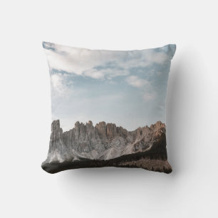 LANDSCAPE PHOTOGRAPHY OF GRAY AND BROWN MOUNTAIN CUSHION