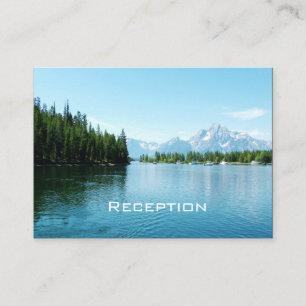 landscape photography wedding reception cards. enclosure card