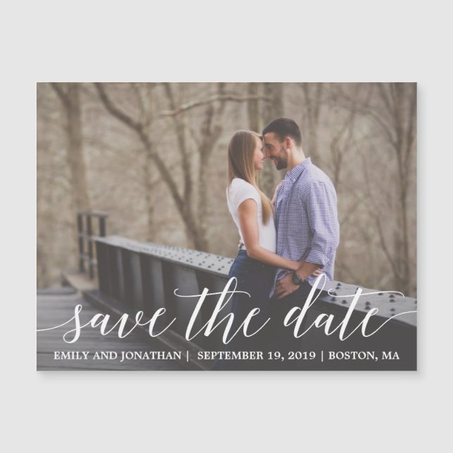 Landscape Picture Save the Date Magnet Wedding (Front)