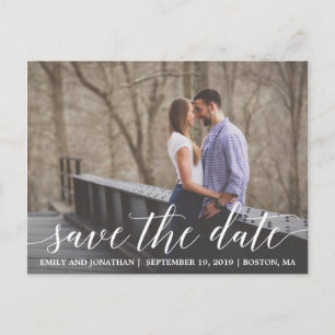 Landscape Picture Save The Date Postcard, Photo Postcard