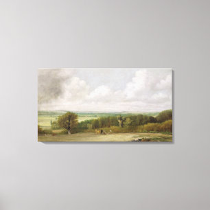 Landscape: Ploughing Scene in Suffolk (A Summerlan Canvas Print