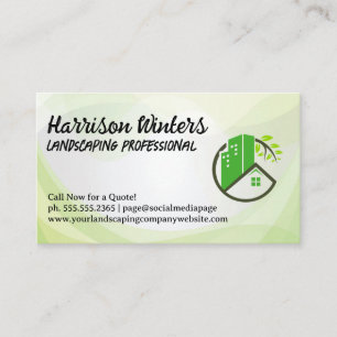Landscape Properties Logo Business Card