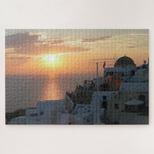 Landscape Puzzle: Santorini Sunset Jigsaw Puzzle