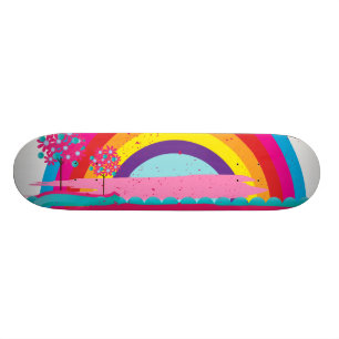 Landscape Rainbow Skateboard