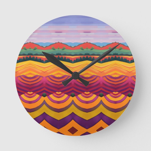 Landscape  round clock (Front)