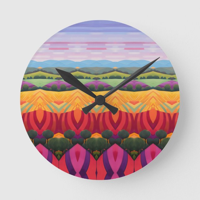 Landscape  round clock (Front)