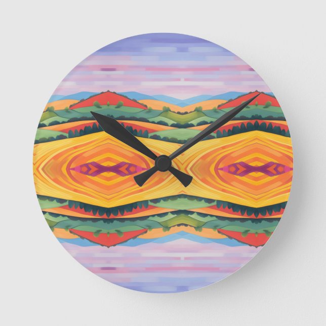 Landscape  round clock (Front)