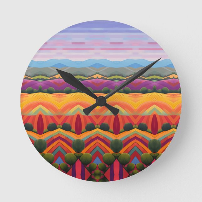 Landscape  round clock (Front)