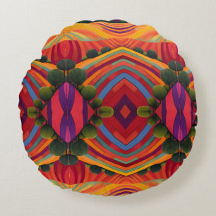 Landscape round cushion