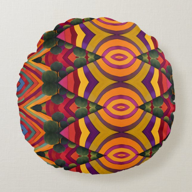 Landscape  round cushion (Front)
