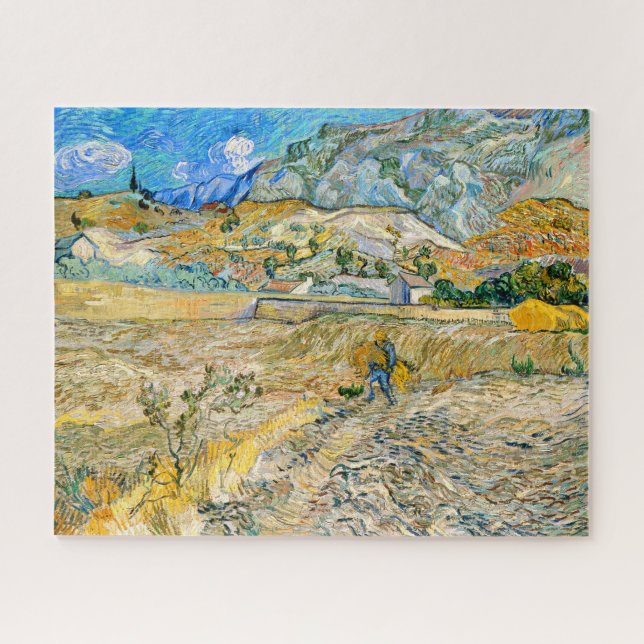 Landscape Saint Remy Vincent Van Gogh 1889 Jigsaw Puzzle (Horizontal)