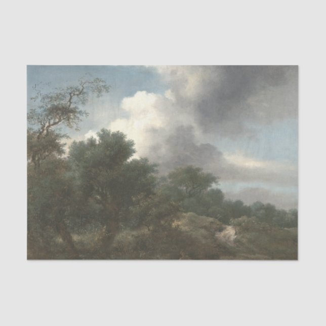 Landscape Scene Fall Decoupage Decoupaging Tissue Paper (Front)