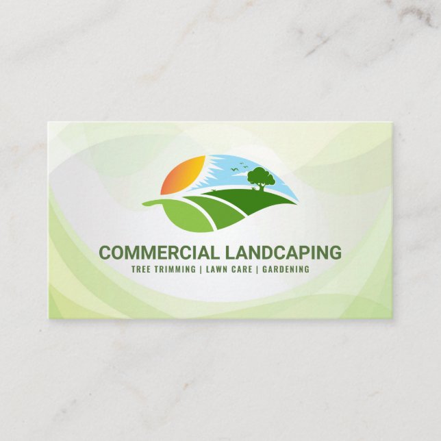 Landscape Scenery | Gardening Business Card (Front)