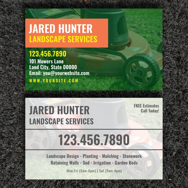 Landscape Services Contractor Contact Card (Creator Uploaded)