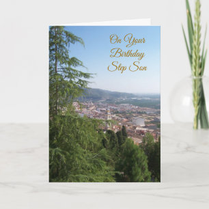Landscape Step Son Birthday Card