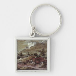 Landscape: Storm Effect, 18th century Key Ring