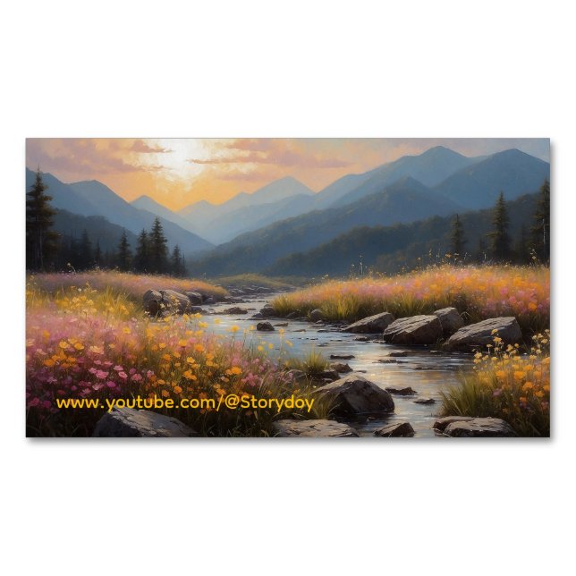 Landscape Storydoy   Magnetic Business Card (Front)