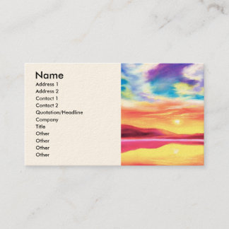 Landscape Sunset Lake Scene - Multi Business Card