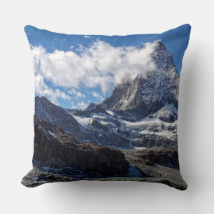 Landscape Swiss Alps Matterhorn Mountain Cushion
