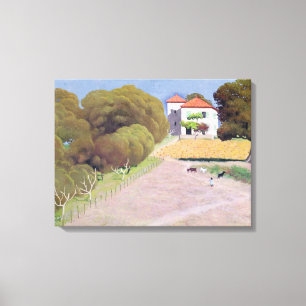 Landscape, The House with the Red Roof, 1924 Canvas Print