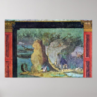 Landscape To The Odyssey By Römischer Meister Um 1 Poster