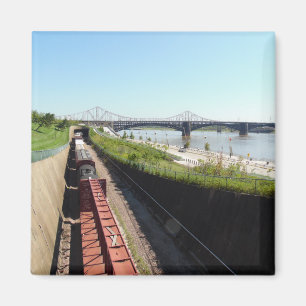 Landscape Train Magnet