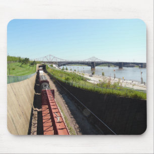 Landscape Train Mouse Mat