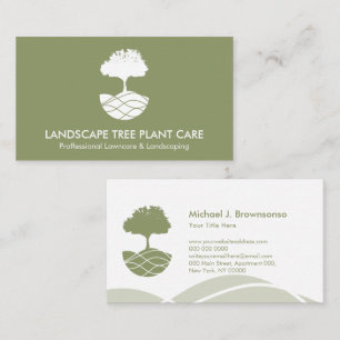 landscape tree service lawn Care Gardener Business Card