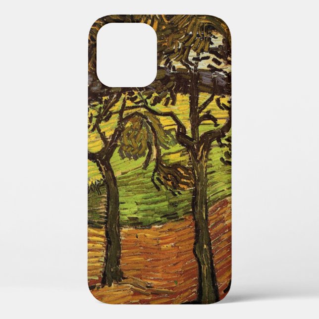 Landscape, Trees and Figures by Vincent van Gogh Case-Mate iPhone Case (Back)