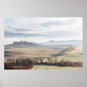 Landscape Tuscany Soft Colours  Poster
