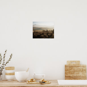 Landscape Tuscany Soft Colours Poster