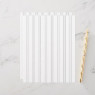 Landscape Two-Sided Music Manuscript Staff Paper Custom Letterhead