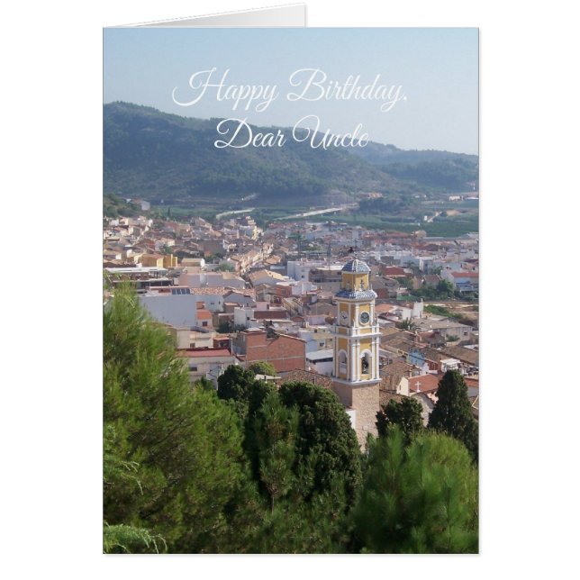 Landscape Uncle Birthday Card (Front)