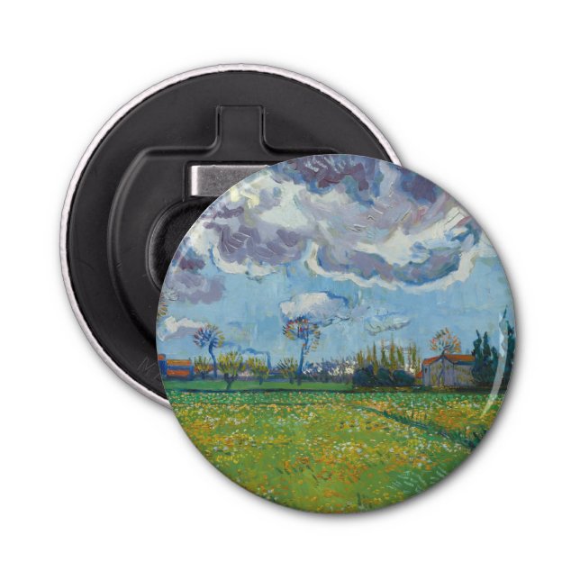 Landscape Under a Stormy Sky Vincent Gogh  Bottle Opener (Front)