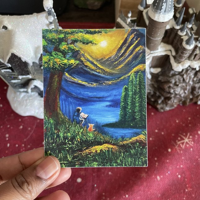 Landscape Vibrant Colours Sunset Reading Fine Art Poster (Creator Uploaded)