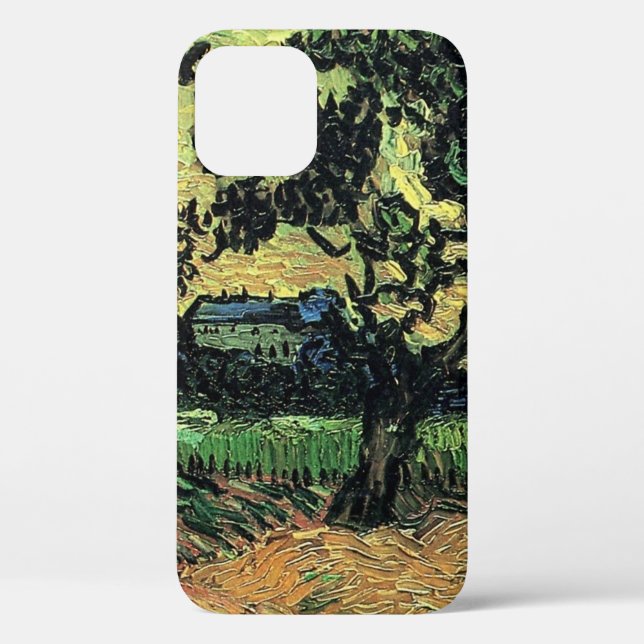 Landscape w Chateau of Auvers by Vincent van Gogh Case-Mate iPhone Case (Back)